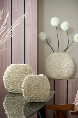Light & Living vaas polyresin phylia 44x20.5x38.5cm crème - afbeelding 3