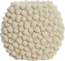 Light & Living vaas polyresin raspberry 32.5x18x28.8cm crème - afbeelding 1