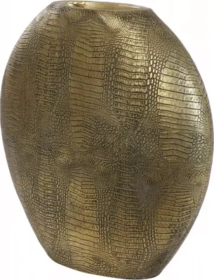 Light & Living vaas polyresin skeld 50x15x50cm brons - afbeelding 2