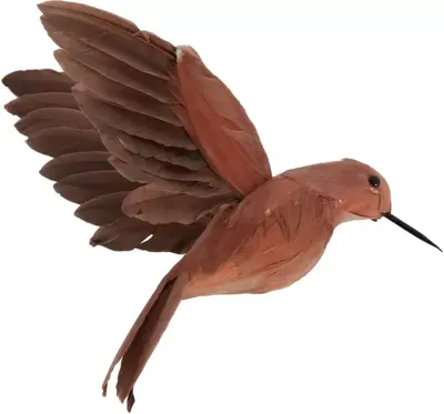 Light & Living veer kerst ornament bird 23cm roze