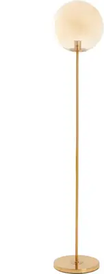 Light & Living vloerlamp glas medina amber 30x160cm goud, transparant - afbeelding 1