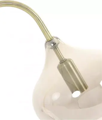 Light & Living vloerlamp glas rakel smoke 45x28x160cm brons, transparant - afbeelding 2