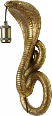 Light & Living wandlamp polyresin snake 18.5x18x52cm brons - afbeelding 1