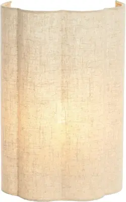 Light & Living wandlamp textiel, metaal fringe 26x15x40cm bruin - afbeelding 6