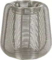Light & Living windlicht metaal adeta 16.5x16.5cm zilver - afbeelding 1