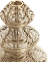 Light & Living windlicht metaal christmas tree 16x19cm licht goud - afbeelding 2