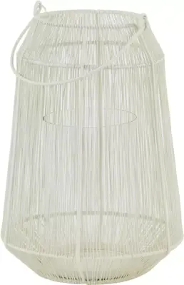 Light & Living windlicht metaal odina 24x36cm crème - afbeelding 1