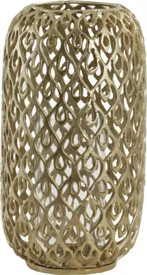 Light & Living windlicht metaal sinala 22x39cm goud - afbeelding 1