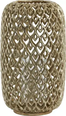 Light & Living windlicht metaal sinala 28x48cm goud - afbeelding 1