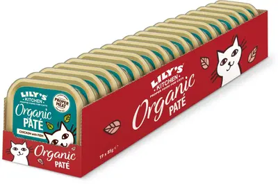 Lily's Kitchen Biologische Paté met Kip en Zalm Kattenvoer 85g - afbeelding 3