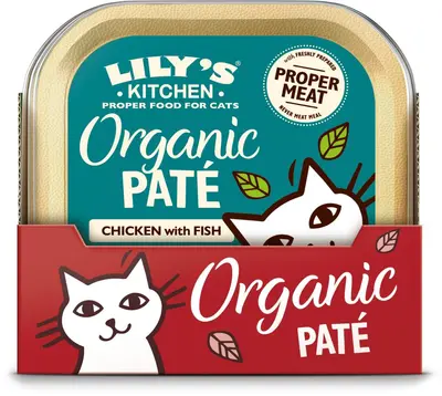 Lily's Kitchen Biologische Paté met Kip en Zalm Kattenvoer 85g - afbeelding 6