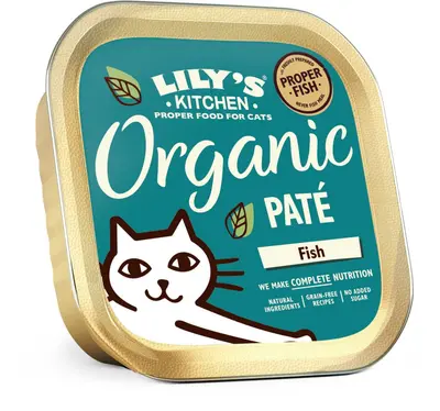 Lily's Kitchen Biologische Paté met Kip en Zalm Kattenvoer 85g - afbeelding 3