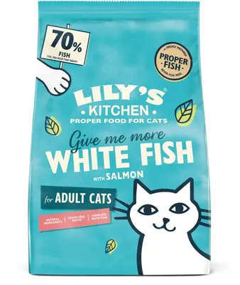 Lily's Kitchen Fishermans Feast met Witvis/Zalm kattenvoer 800g - afbeelding 1