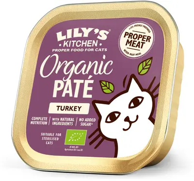 Lily's Kitchen Organic Paté met Kalkoen kattenvoer 85g - afbeelding 2