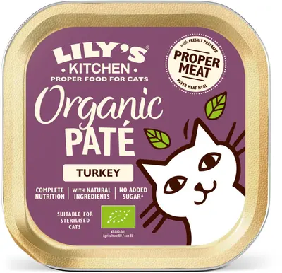 Lily's Kitchen Organic Paté met Kalkoen kattenvoer 85g - afbeelding 5