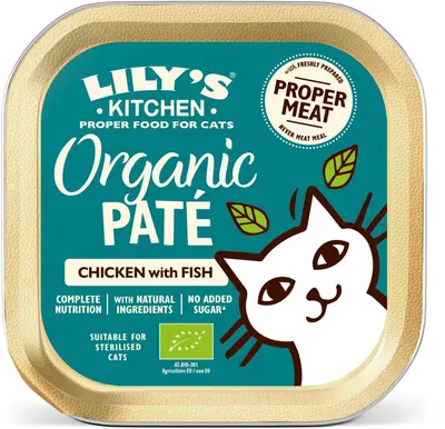 Lily's Kitchen Organic Paté met Kip-Vis kattenvoer 85g - afbeelding 3