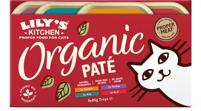 Lily's Kitchen Organic Patés multipack kattenvoer nat 8x85g - afbeelding 2