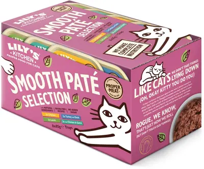 Lily’s Kitchen Paté Selectie - Lam, Kalkoen, Eend ,Kip, Wild - kattenvoer 8x85g - afbeelding 3