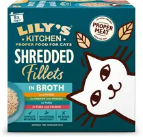 Lily's Kitchen Shredded Fillets Malse Reepjes Multipack kattenvoer 8x70gr - afbeelding 2