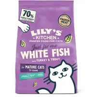 Lily's Kitchen Witvis en Kalkoen Senior Kattenvoer 800g - afbeelding 1
