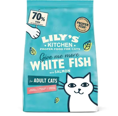 Lily's Kitchen Witvis met zalm Kattenbrokken 2kg - afbeelding 1
