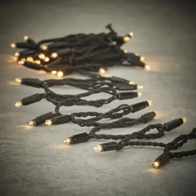 Luca Lighting kerstverlichting connect 24 string warm wit 49 led start 500cm - afbeelding 1