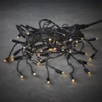 Luca Lighting koppelbare kerstverlichting Connect 24 icicle warm wit 49LED 300x40cm - afbeelding 1