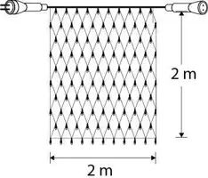 Luca Lighting koppelbare kerstverlichting Connect 24 net warm wit 140LED 200x200cm - afbeelding 2