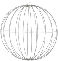 Luca Lighting LED bal 320 lampjes zwart Ø 50cm, warm wit - afbeelding 2