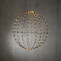 Luca Lighting LED bal 320 lampjes zwart Ø 50cm, warm wit - afbeelding 1