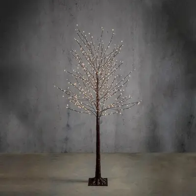 Luca Lighting LED boom bruin 576 lampjes Ø 60 x 180cm, warm wit - afbeelding 1