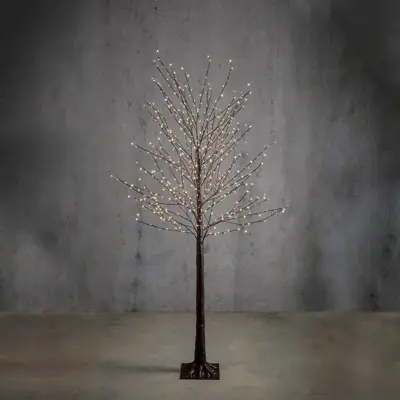 Luca Lighting LED boom bruin 576 lampjes Ø 60 x 180cm, warm wit - afbeelding 1