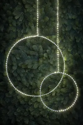 Luca Lighting LED cirkel 105 lampjes Ø 30 x 100cm, warm wit - afbeelding 2