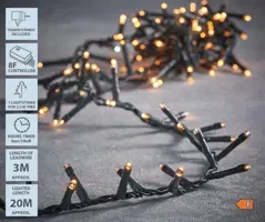 Luca Lighting LED kerstverlichting 1000 lampjes 20m, warm wit - afbeelding 5