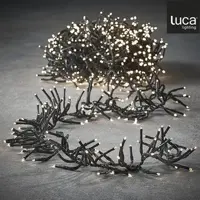 Luca Lighting LED kerstverlichting cluster 1152 lampjes 8m, warm wit - afbeelding 1