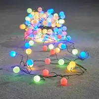 Luca Lighting LED kerstverlichting cluster besjes 140 lampjes groen 3,5m, multicolor - afbeelding 1