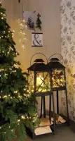 Luca Lighting LED kerstverlichting cluster besjes 768 lampjes groen 5,6m, warm wit - afbeelding 4