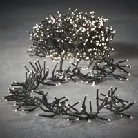 Luca Lighting LED kerstverlichting cluster besjes 768 lampjes groen 5,6m, classic wit - afbeelding 3