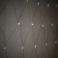 Luca Lighting LED koppelbare netverlichting 182 lampjes zwart 300 x 300cm, warm wit - afbeelding 1