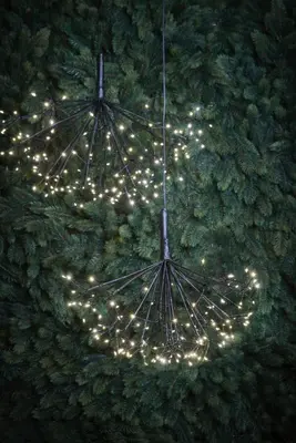 Luca Lighting LED paardenbloem hangend 160 lampjes Ø70 x 40cm - afbeelding 3