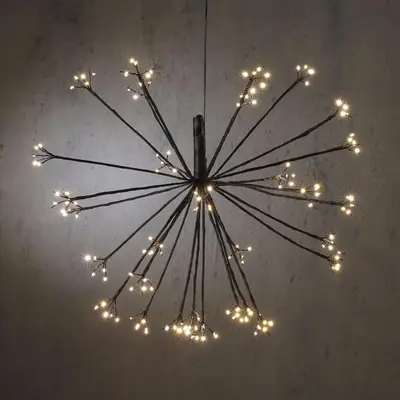 Luca Lighting LED paardenbloem hangend 160 lampjes Ø70 x 40cm - afbeelding 1