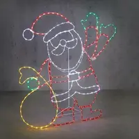 Luca Lighting LED ropelight kerstman rood 116 x 117cm - afbeelding 1