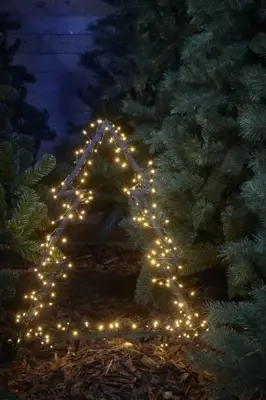 Luca Lighting LED tuinsteker boom 225 lampjes Ø 72 x 100cm, classic wit - afbeelding 3