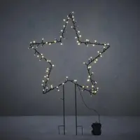 Luca Lighting LED tuinsteker ster 100 lampjes donker groen Ø 55 x 79cm - afbeelding 2