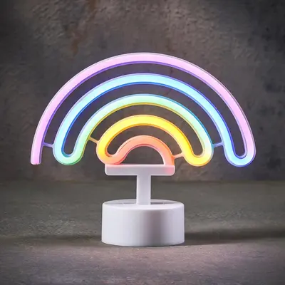 Luca Lighting led verlichting acryl regenboog 23x8.5x19.5cm multi