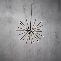 Luca Lighting LED vuurwerk 42 lampjes zwart Ø 30 x 21cm, warm wit - afbeelding 1