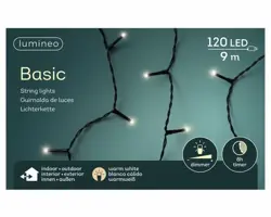 Lumineo kerstverlichting LED Basic Lights 120 lampjes 9m, warm wit - afbeelding 2