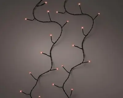 Lumineo kerstverlichting LED Basic Lights Twinkle 240 lampjes 18m, rood - afbeelding 1