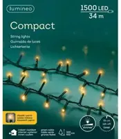 Lumineo kerstverlichting LED Compact Lights 34m, classic warm - afbeelding 1