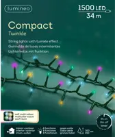 Lumineo kerstverlichting LED Compact Lights 34m, soft multicolor - afbeelding 1